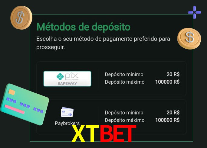 O cassino XTBET oferece uma grande variedade de métodos de pagamento